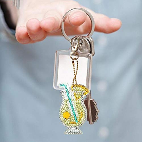 Bag Accessories Key Chain DIY Diamond Painting Full Drill Pendant ...