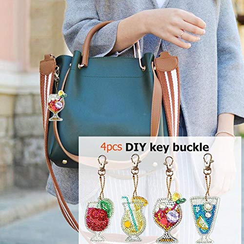 Bag Accessories Key Chain DIY Diamond Painting Full Drill Pendant ...