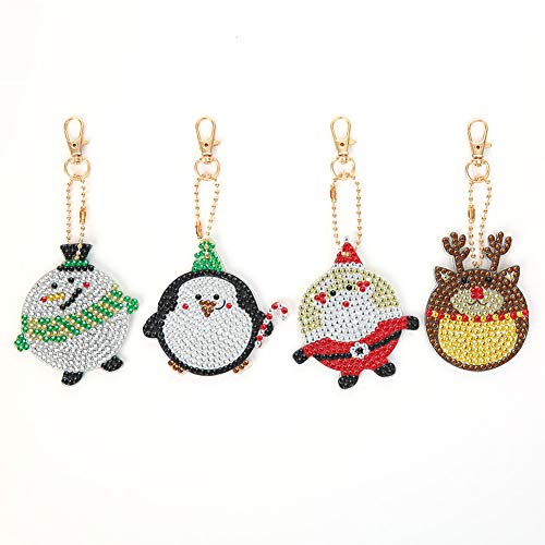 DIY Full Special Shaped Diamond Painting Keychains, Unique Shining...
