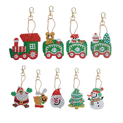 DIY Key Chain Diamond Painting Kits Bag Accessories Pendant Charm ...