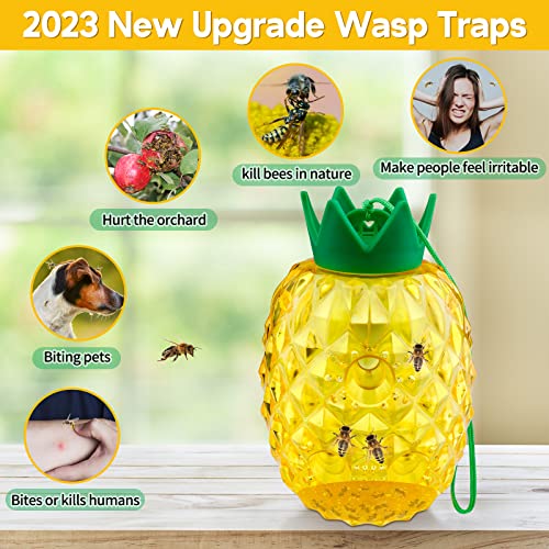 2023 Wasp Trap Outdoor Hanging, Bee Trap for Outside, Hornet Traps...