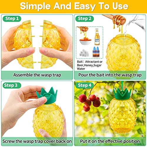 2023 Wasp Trap Outdoor Hanging, Bee Trap for Outside, Hornet Traps...