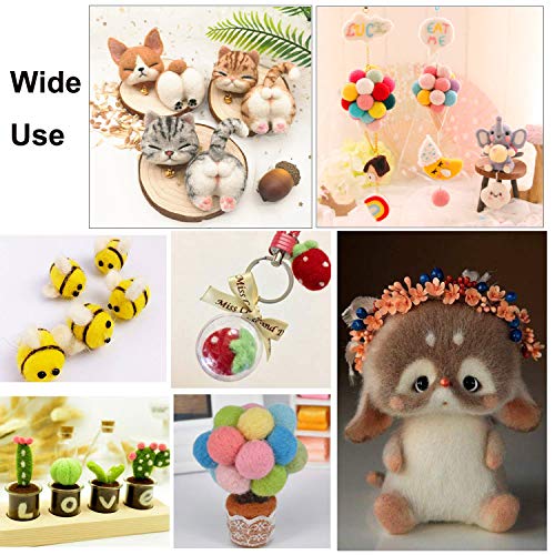 Needle Felting Kit,Wool Roving 40 Colors Set,Needle Felting Starte...