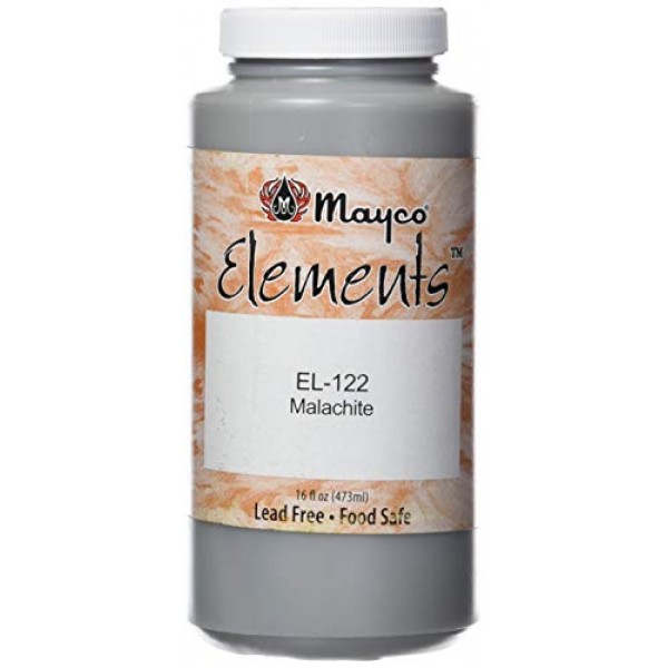 Mayco EL122 Elements Non-Toxic Glaze, 1 pint Bottle, 2.8 Height, ...