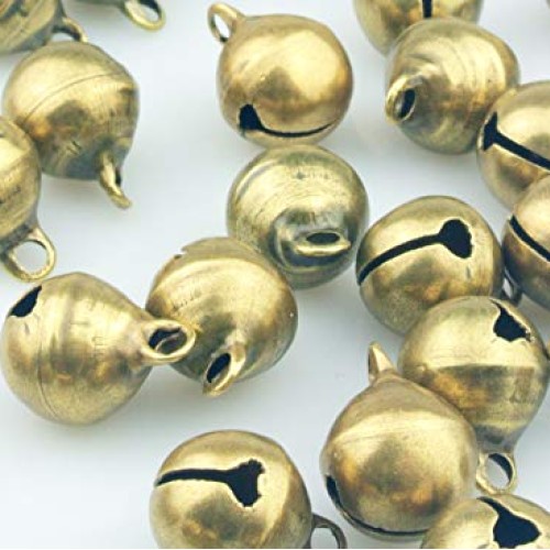 Maydahui 100PCS Small 1/2 inches Jingle Bell Vintage Bronze Mini 1...