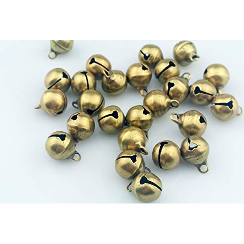 Maydahui 100PCS Small 1/2 inches Jingle Bell Vintage Bronze Mini 1...