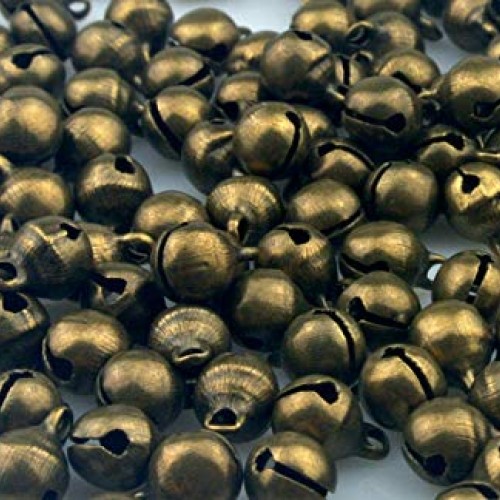 Maydahui 200PCS Mini Jingle Bell 1/4 Inches Vintage 6mm Alloy Bron...
