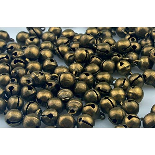 Maydahui 200PCS Mini Jingle Bell 1/4 Inches Vintage 6mm Alloy Bron...
