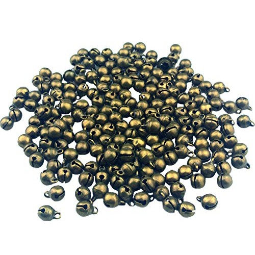 Maydahui 200PCS Mini Jingle Bell 1/4 Inches Vintage 6mm Alloy Bron...
