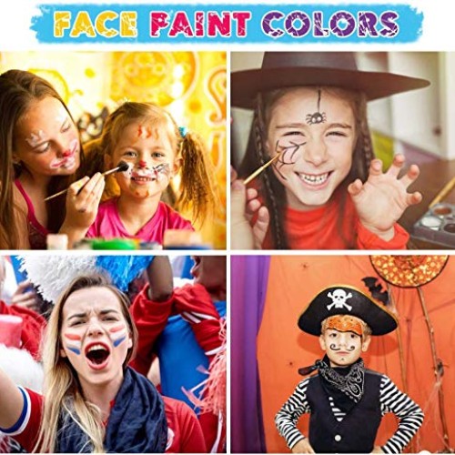 Maydear Face Paint Kit for Kids with 20 Colors Safe and Non-Toxic ...