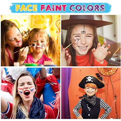 Maydear Face Paint Kit for Kids with 20 Colors Safe and Non-Toxic ...