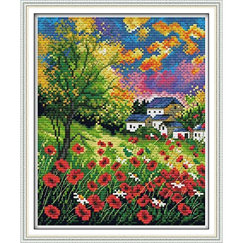 Maydear Full Range of Embroidery Starter Kits Stamped Cross Stitch...