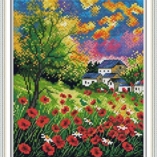 Maydear Full Range of Embroidery Starter Kits Stamped Cross Stitch...