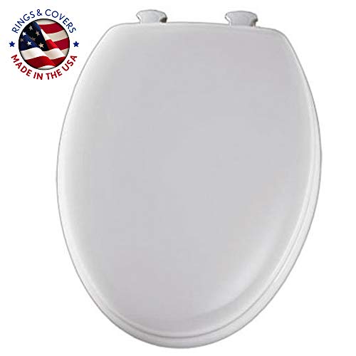 Mayfair Molded Wood Toilet Seat with Easy-Clean & Change Hinges, E...