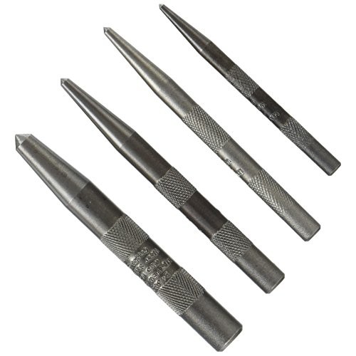 Mayhew 62213 Knurled Center Punch Kit, 4-Piece