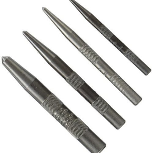 Mayhew 62213 Knurled Center Punch Kit, 4-Piece