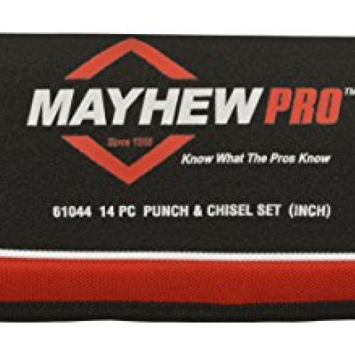 Mayhew Pro 61044 Punch and Chisel Kit, 14-Piece