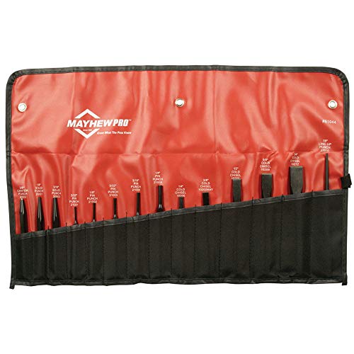 Mayhew Pro 61044 Punch and Chisel Kit, 14-Piece