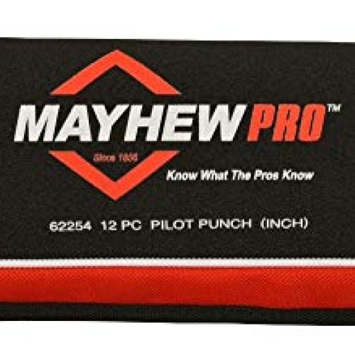 Mayhew Pro 62254 112-K Pilot Punch Kit, 12-Piece