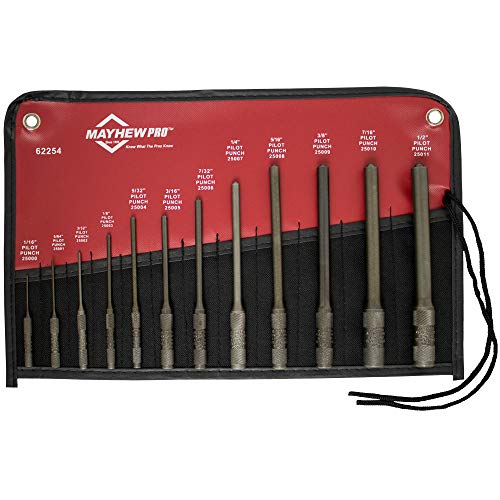 Mayhew Pro 62254 112-K Pilot Punch Kit, 12-Piece
