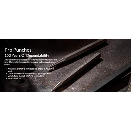 Mayhew Tools 21240 Pin Punch, 1.5mm x 3/4 x 4”