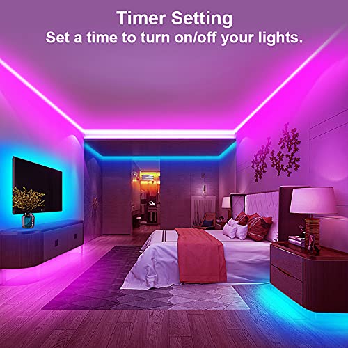 maylit 8 PCS RGB Under Cabinet Lighting Kit, App and Remote Contro...
