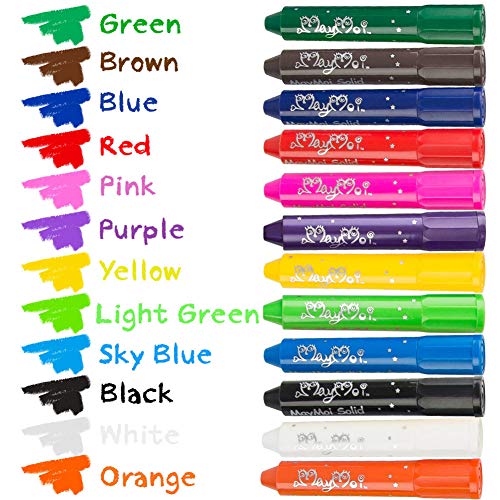 MayMoi Washable Crayons Tempera Paint Sticks for Kids, Teens and A...
