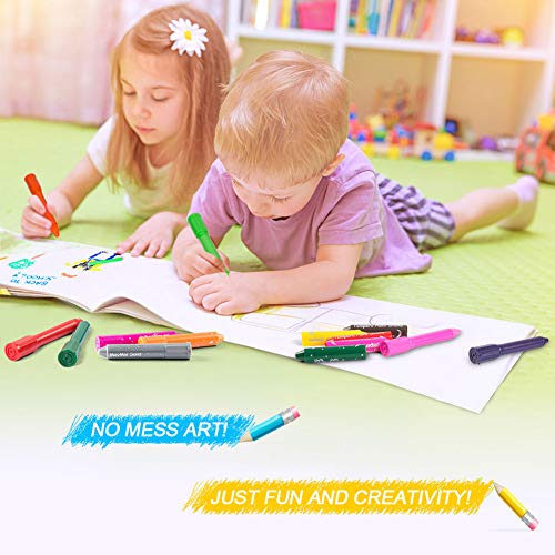 MayMoi Washable Crayons Tempera Paint Sticks for Kids, Teens and A...