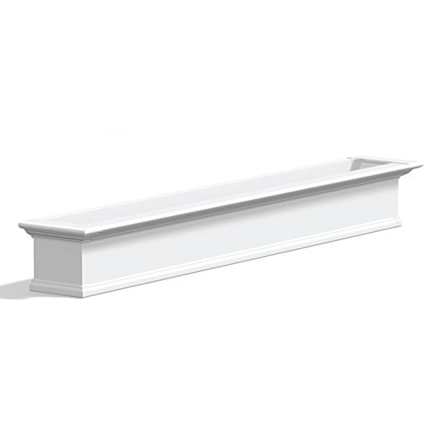 Yorkshire Window Box color: White, Size: 36