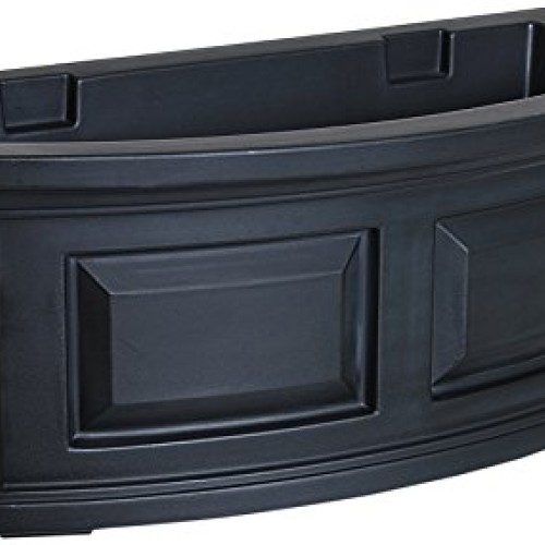 Mayne 4829-B Nantucket Polyethylene Window Box, 2, Black
