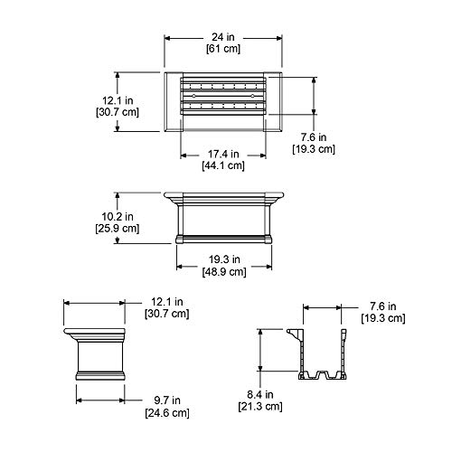 Mayne Yorkshire 3 Window Box Planter 4823