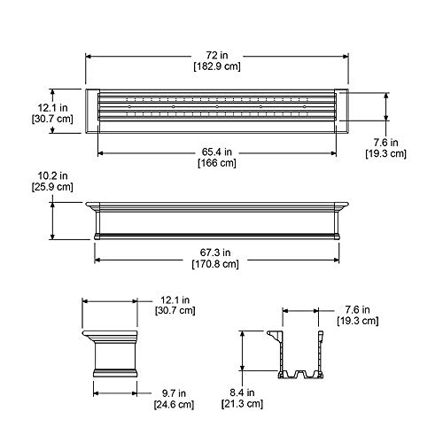 Mayne Yorkshire 6 Window Box Planter 4826