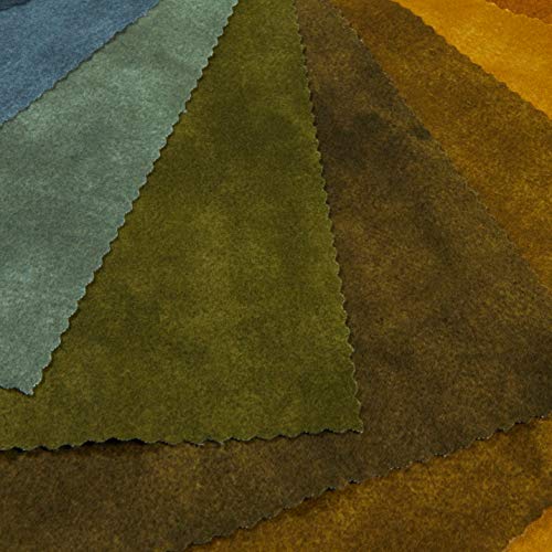 Maywood Studio Color Wash Woolies Flannel 10 Squares 42pcs, Mult...