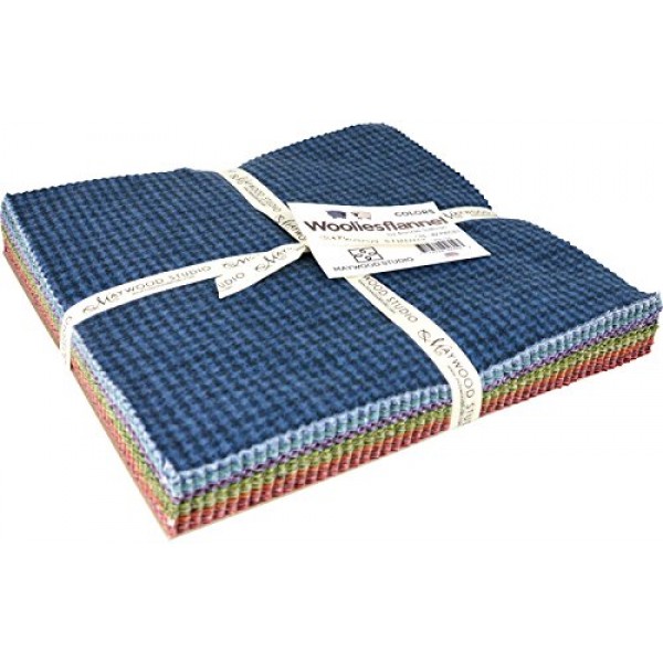 Woolies Flannel Colors Assortment 42 - 10 x 10 Inches Squares