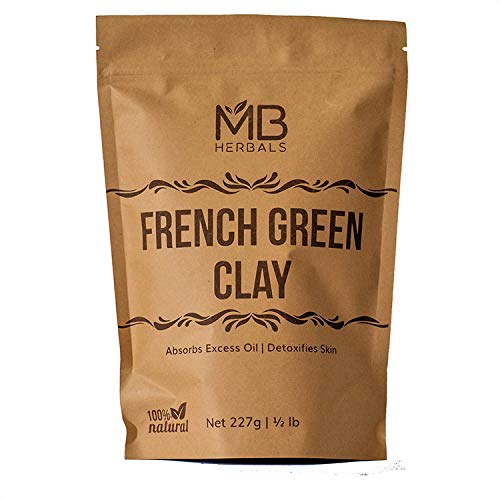 MB Herbals French Green Clay 227g | 8oz / Half Pound | 100% Pure...