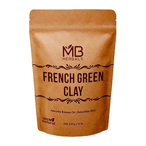 MB Herbals French Green Clay 227g | 8oz / Half Pound | 100% Pure...