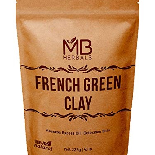 MB Herbals French Green Clay 227g | 8oz / Half Pound | 100% Pure...