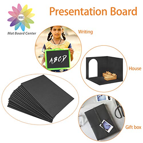 Mat Board Center, Acid Free Foam Boards 11 x 14 Inch, Black Foam C...