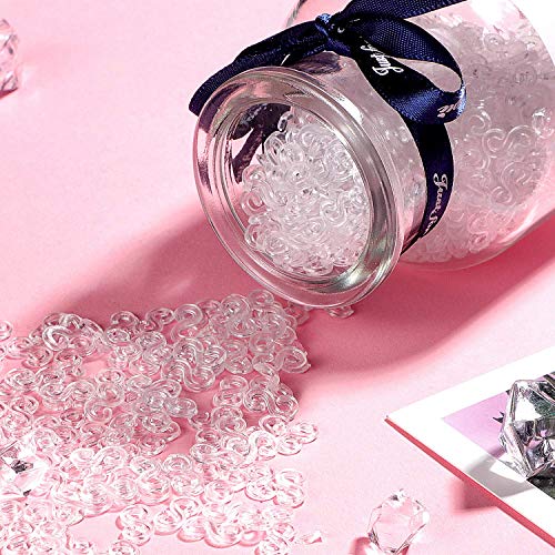 MBODM 1000Pcs S Clips for Loom Bands S Clips for Rubber Band Brace...