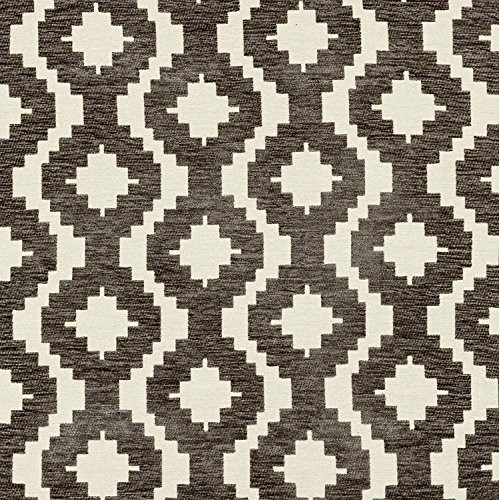 McAlister Textiles Arizona | Charcoal Grey Tribal Abstract Pattern...