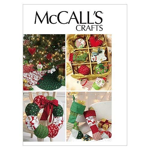 McCall Patterns M6453 Ornaments, Wreath, Tree Skirt and Stocking, ...