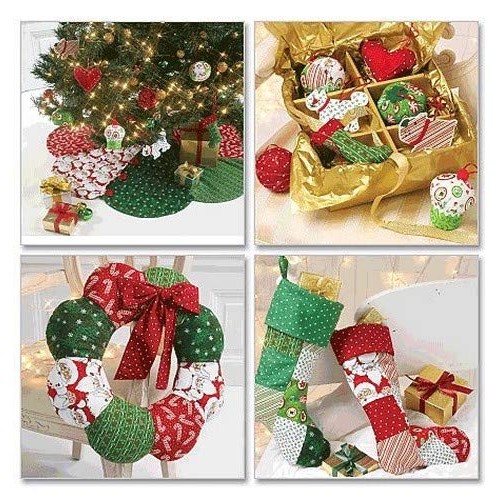 McCall Patterns M6453 Ornaments, Wreath, Tree Skirt and Stocking, ...