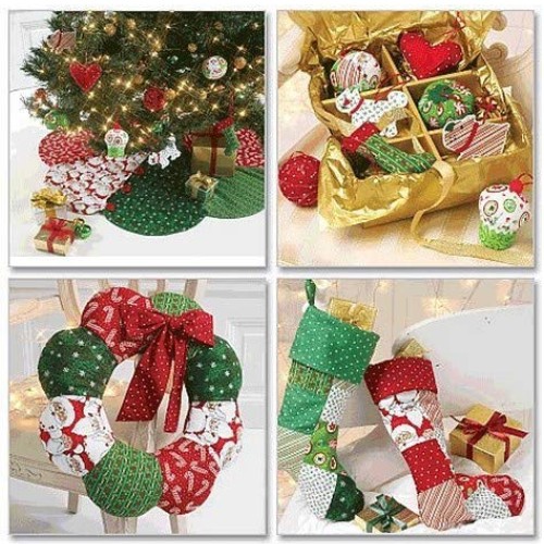 McCall Patterns M6453 Ornaments, Wreath, Tree Skirt and Stocking, ...