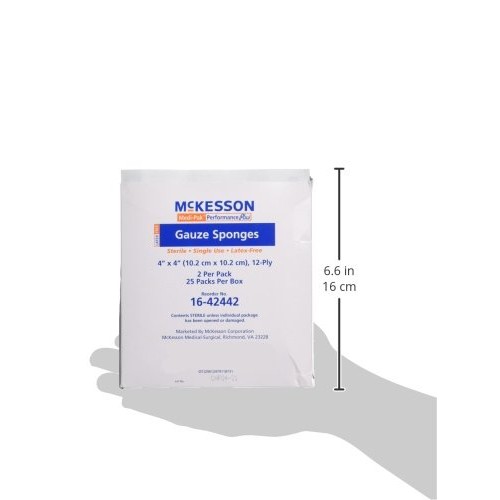 Mckesson Performance plus Gauze Sponge Cover Dressing Sterile, 4 X...