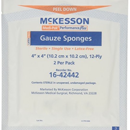 Mckesson Performance plus Gauze Sponge Cover Dressing Sterile, 4 X...