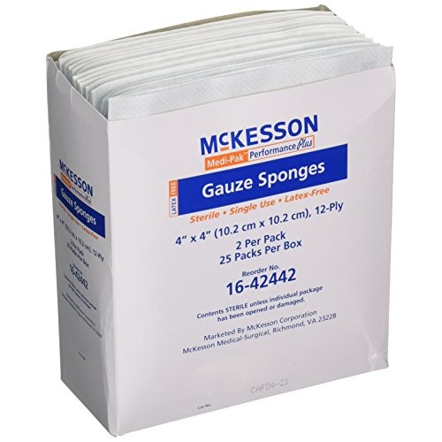 Mckesson Performance plus Gauze Sponge Cover Dressing Sterile, 4 X...