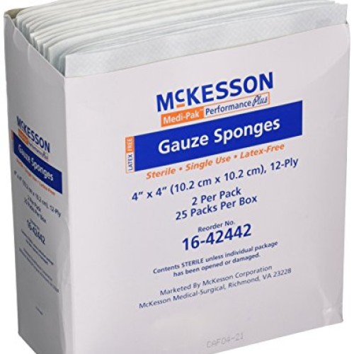 Mckesson Performance plus Gauze Sponge Cover Dressing Sterile, 4 X...