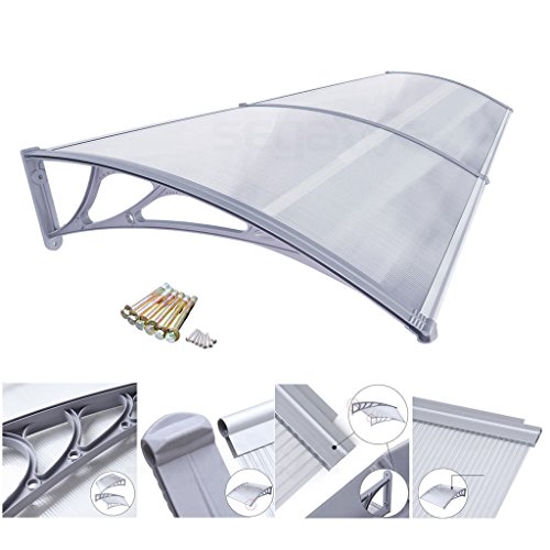Mcombo 40X80 Window Awning Outdoor Polycarbonate Front Door Pati...