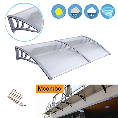 Mcombo 40X80 Window Awning Outdoor Polycarbonate Front Door Pati...