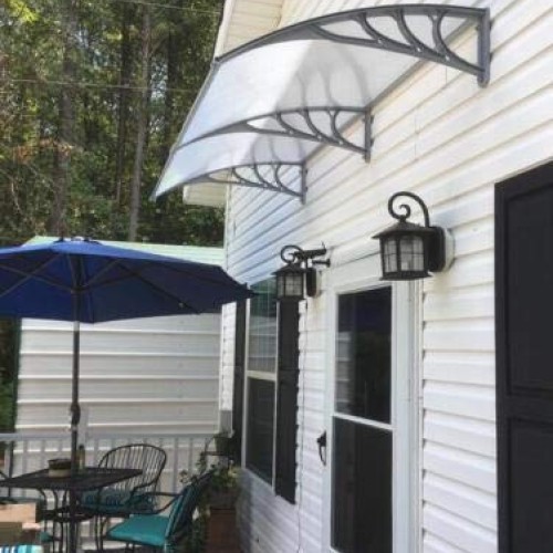 Mcombo 40X80 Window Awning Outdoor Polycarbonate Front Door Pati...